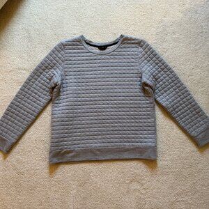 Club Monaco Sweater with Leather Elbow - Grey, Size: M